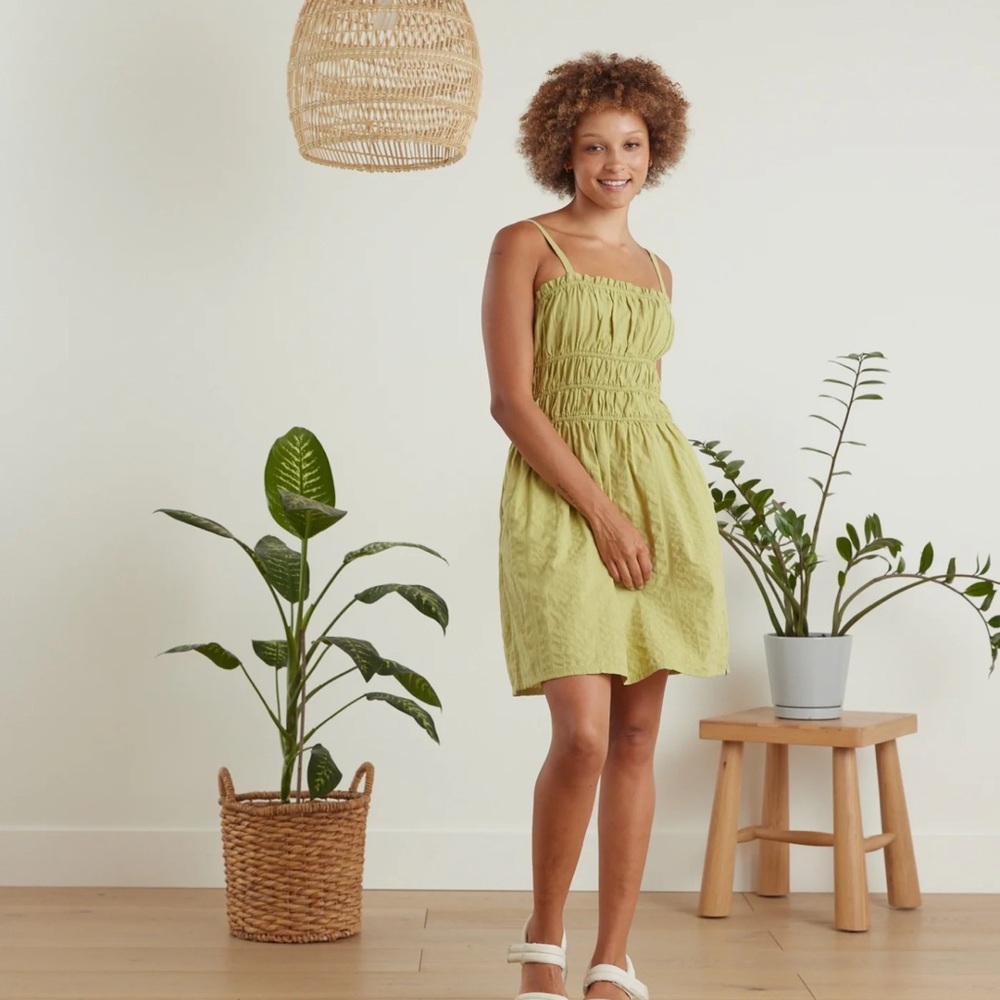NWT Bayside Smocked Dress - Matcha Sz S
